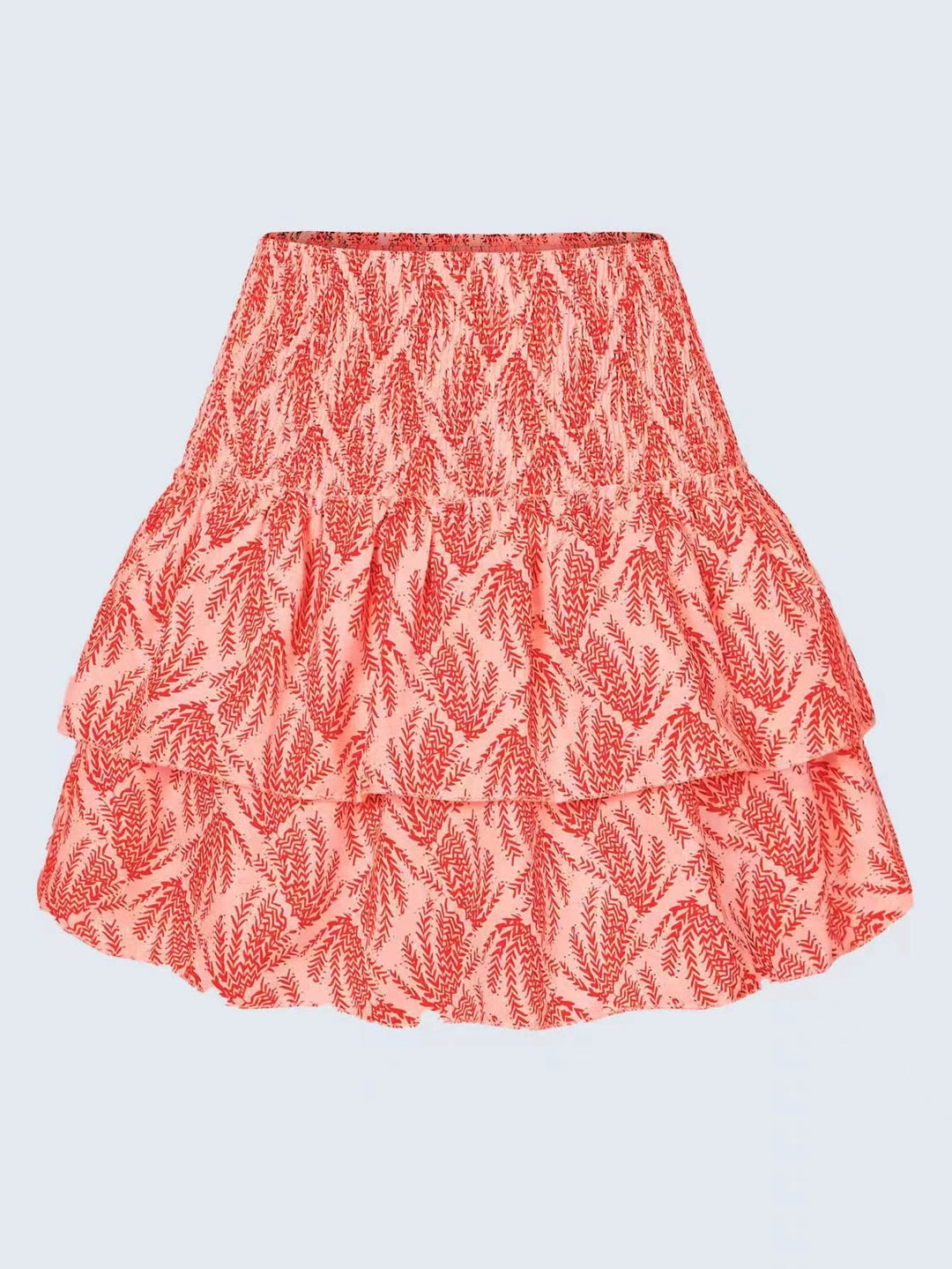 Women's blossom print mini skirt