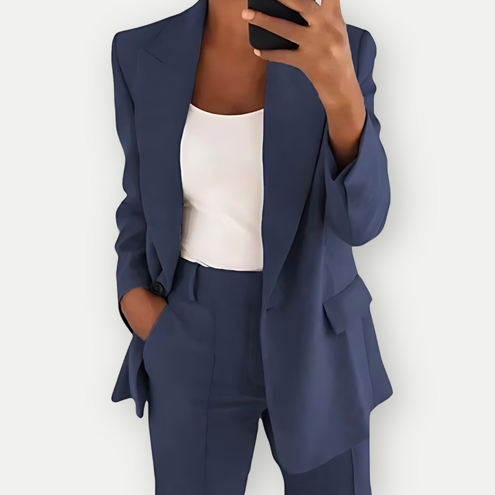 Emilia - Plain women's blazer set