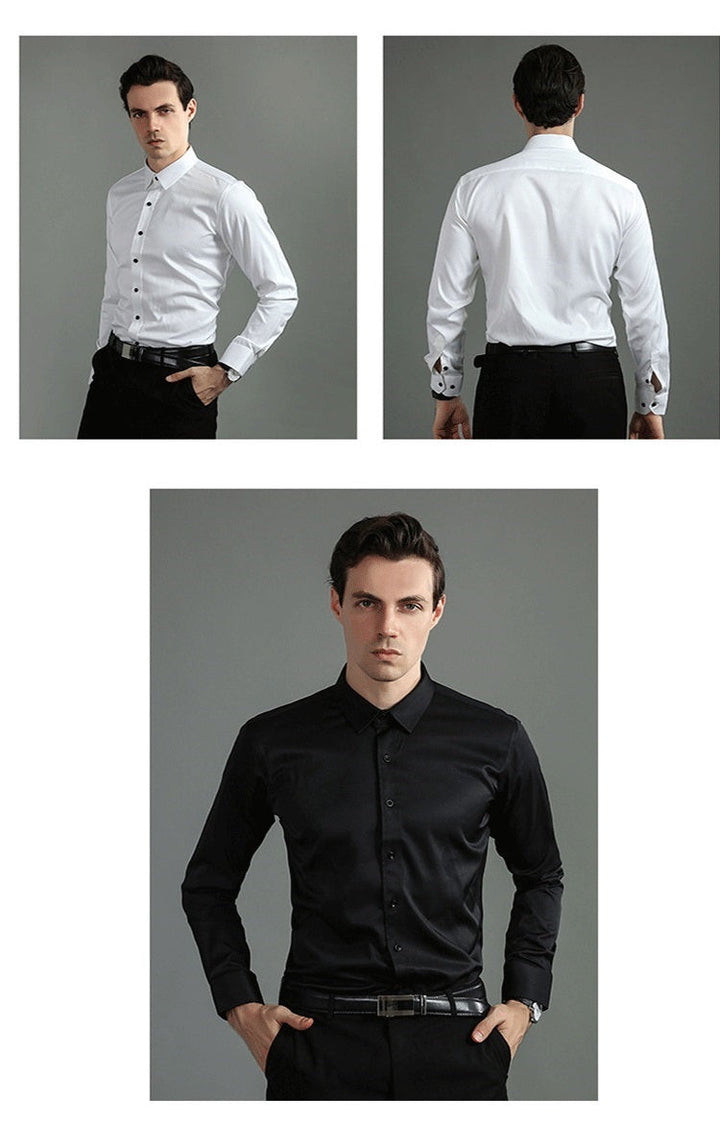 Wrinkle-free men's business shirt