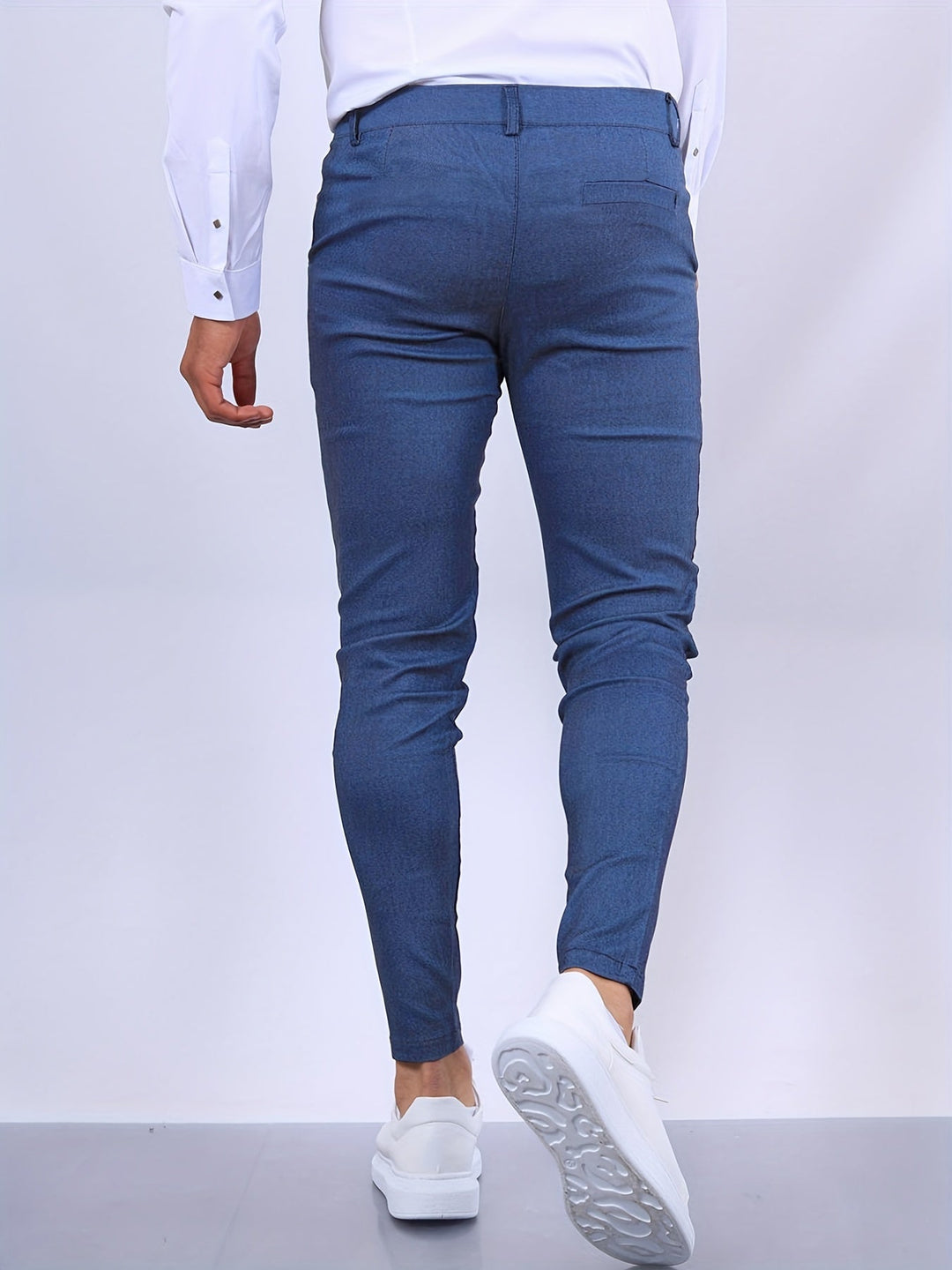 Men's casual slim-fit trousers