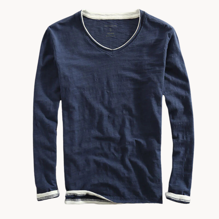 Long sleeve v-neck shirt