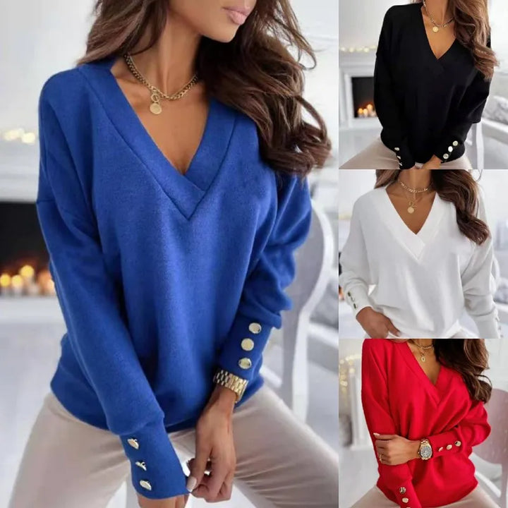 Sienna - Vogue sweater with v-neck