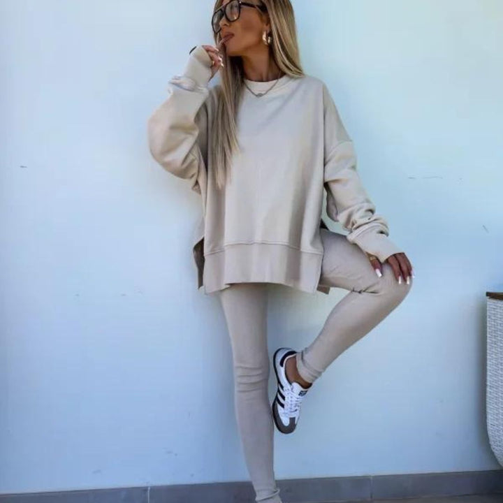 Oversized sweatshirt and leggings set