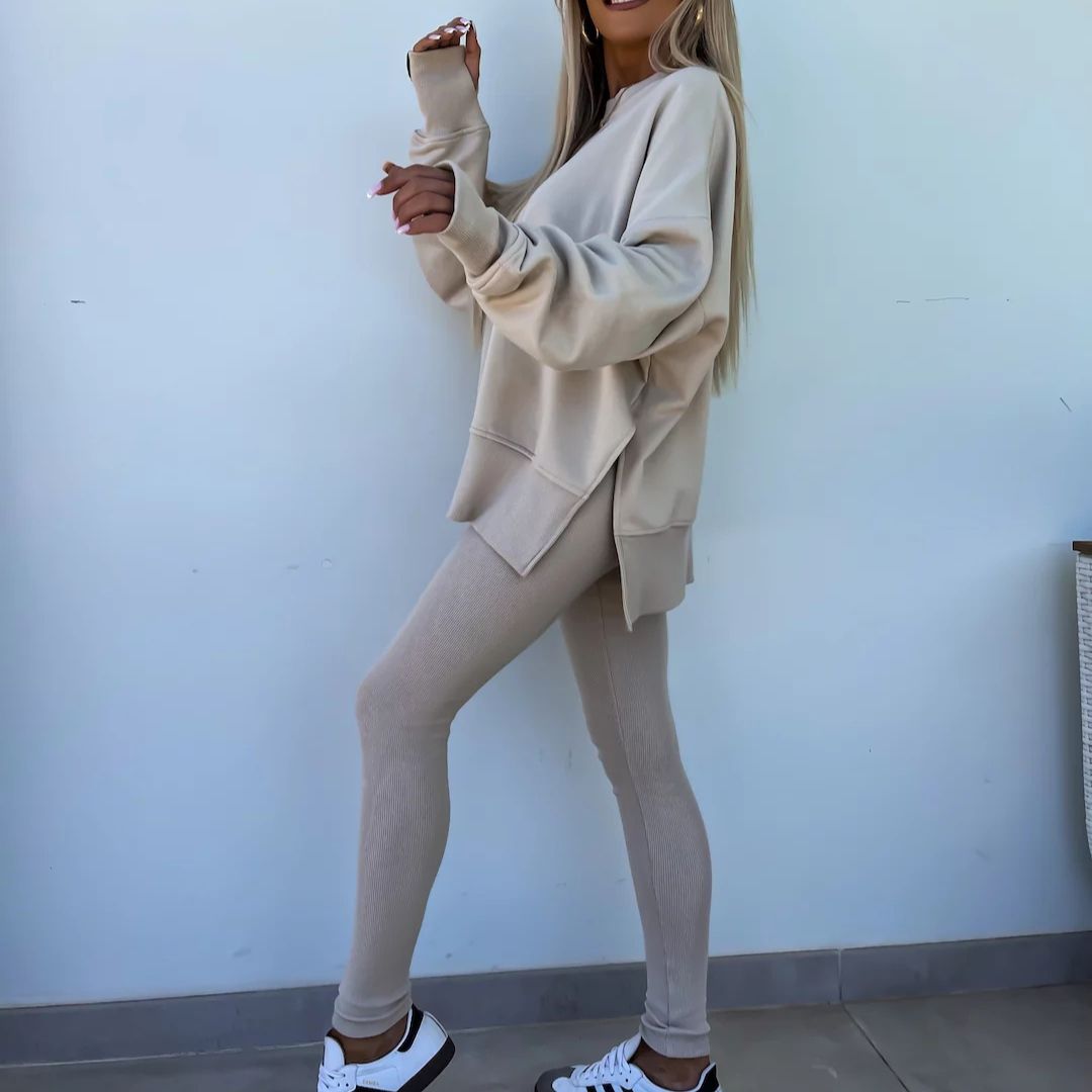 Oversized sweatshirt and leggings set