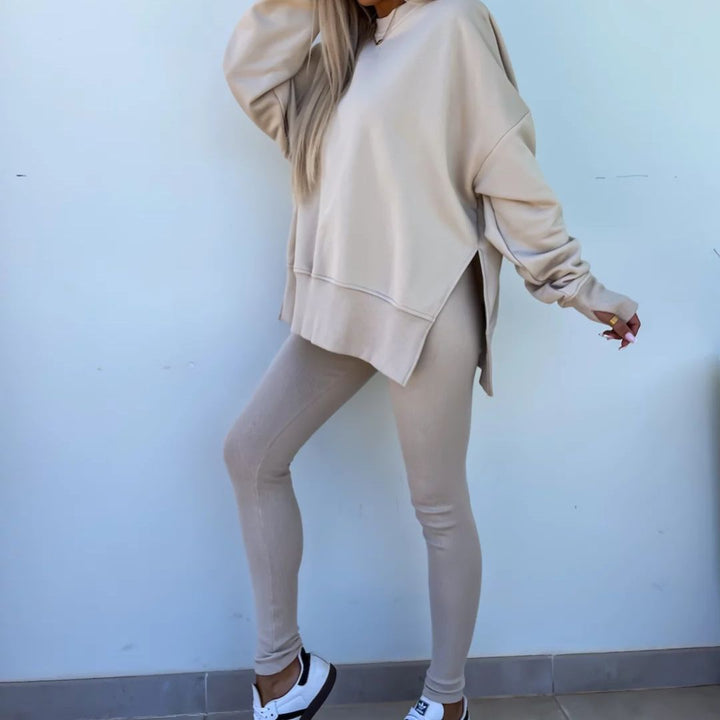 Oversized sweatshirt and leggings set