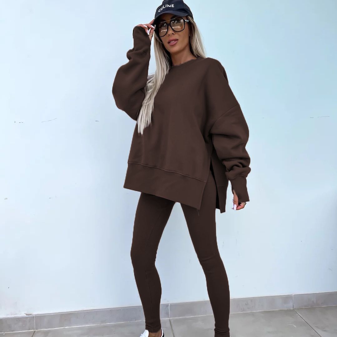 Oversized sweatshirt and leggings set