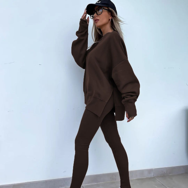 Oversized sweatshirt and leggings set