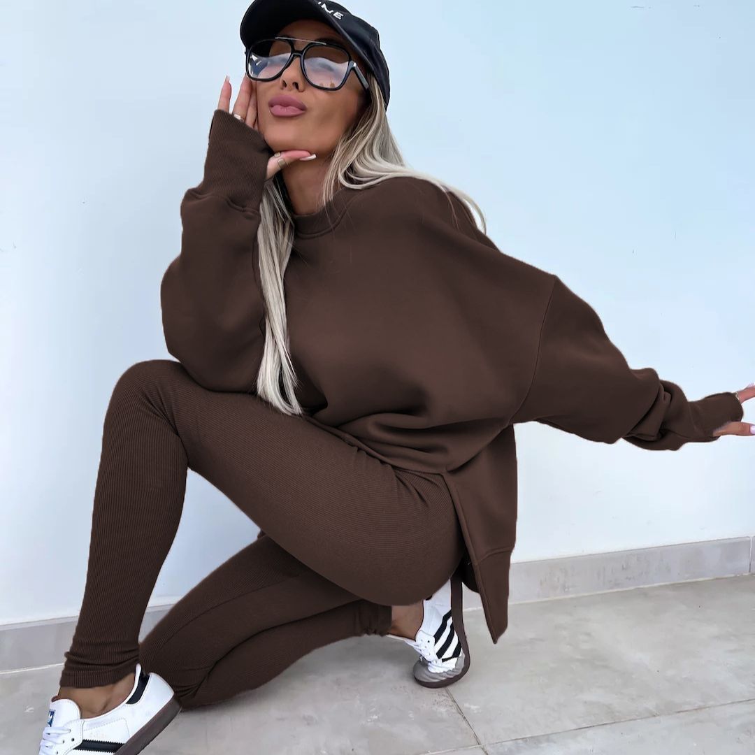 Oversized sweatshirt and leggings set