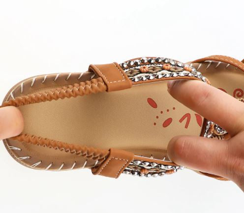 Unique bohemian summer sandals