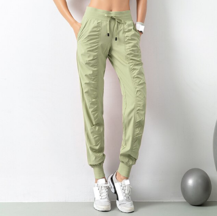 Drawstring casual sweatpants for women