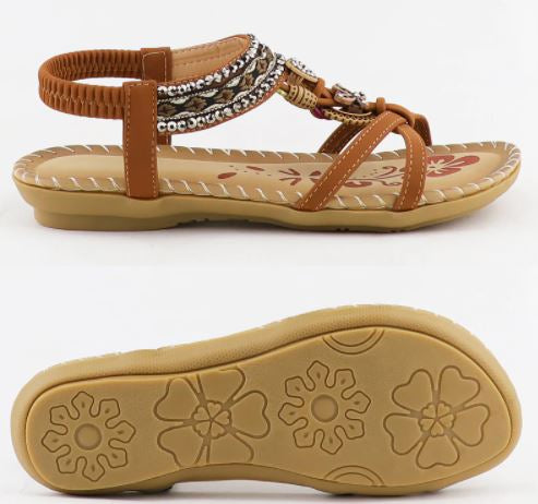 Unique bohemian summer sandals