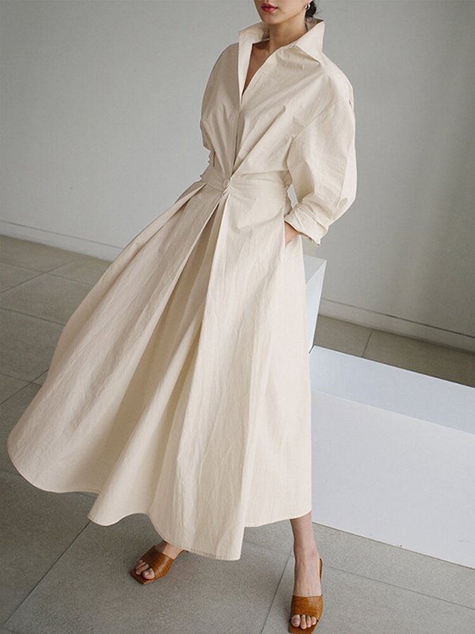 Elegant long sleeve maxi dress