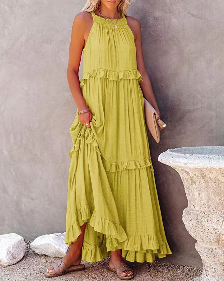 Flowy sleeveless summer dress