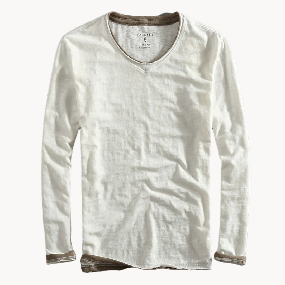 Long sleeve v-neck shirt