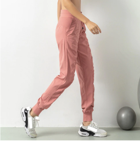 Drawstring casual sweatpants for women