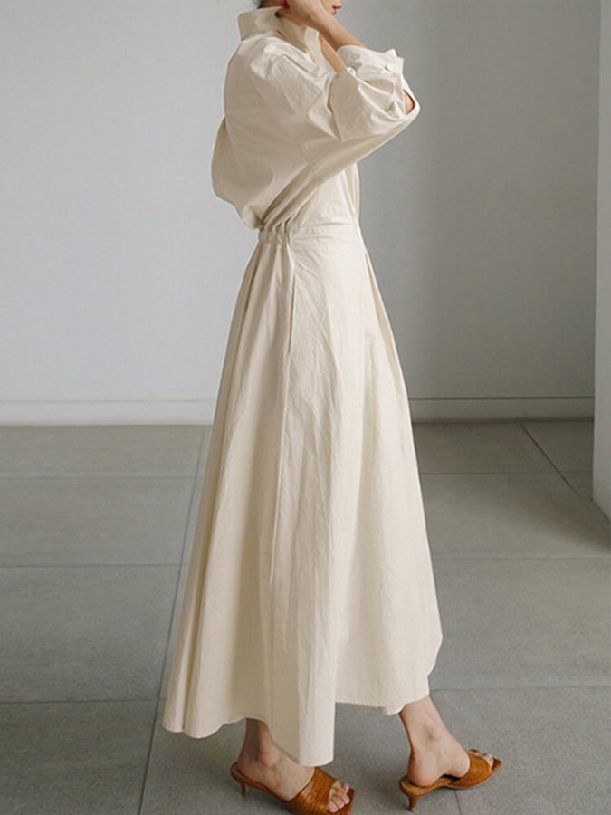 Elegant long sleeve maxi dress