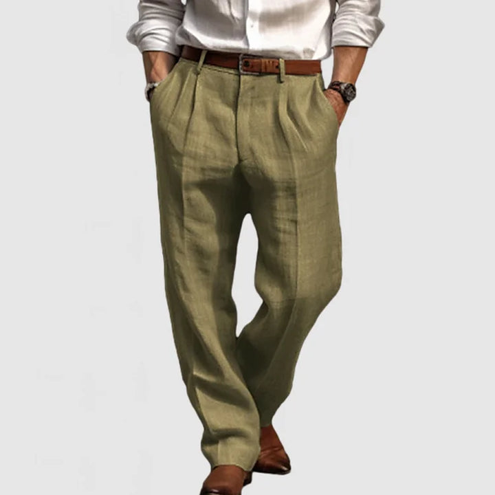 Straight casual trousers for men