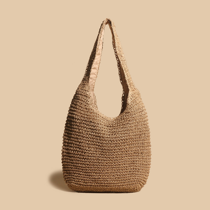 Large spacious woven bag