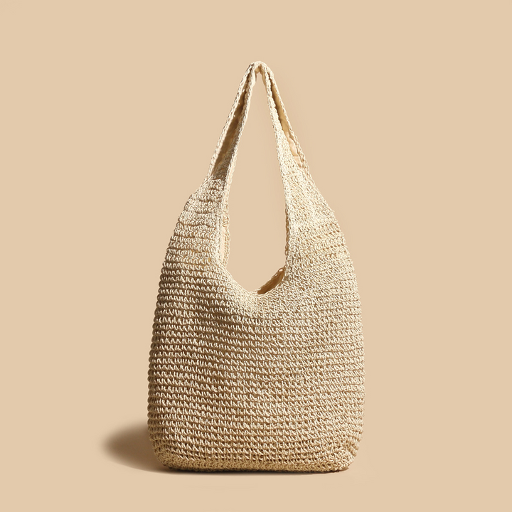 Large spacious woven bag