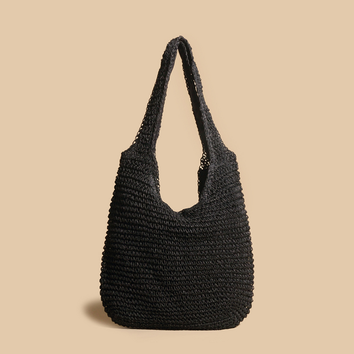 Large spacious woven bag