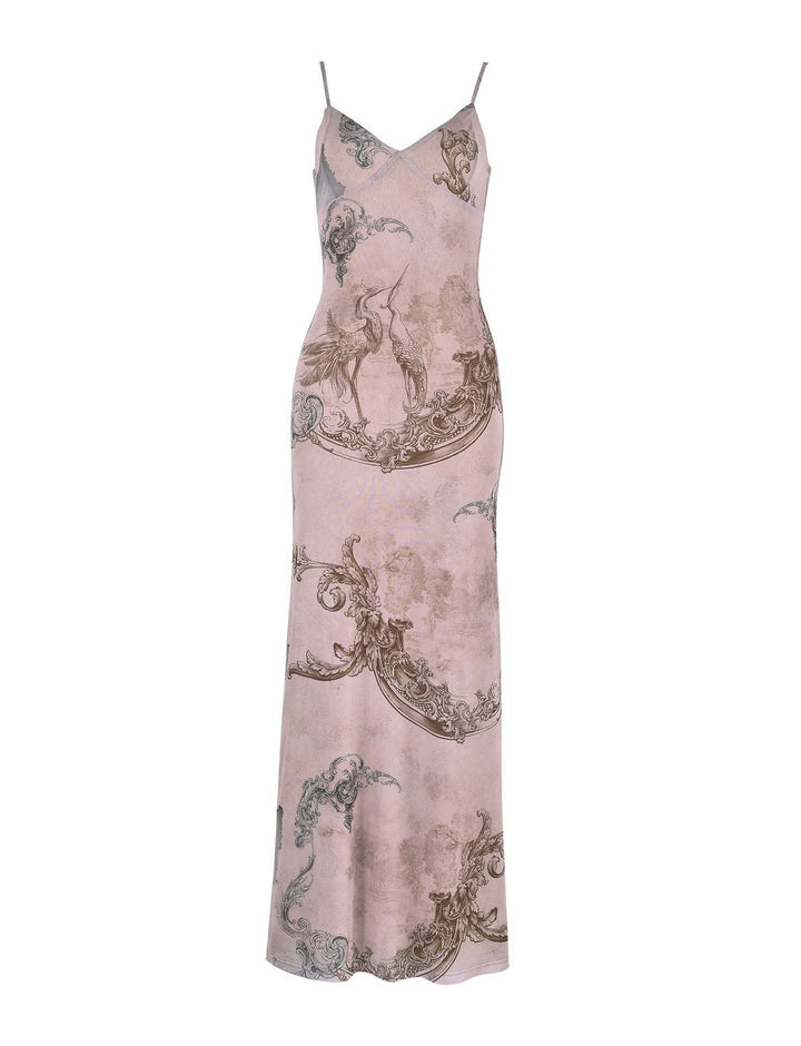 Elegant floral maxi dress