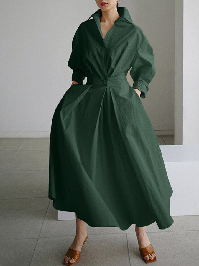 Elegant long sleeve maxi dress