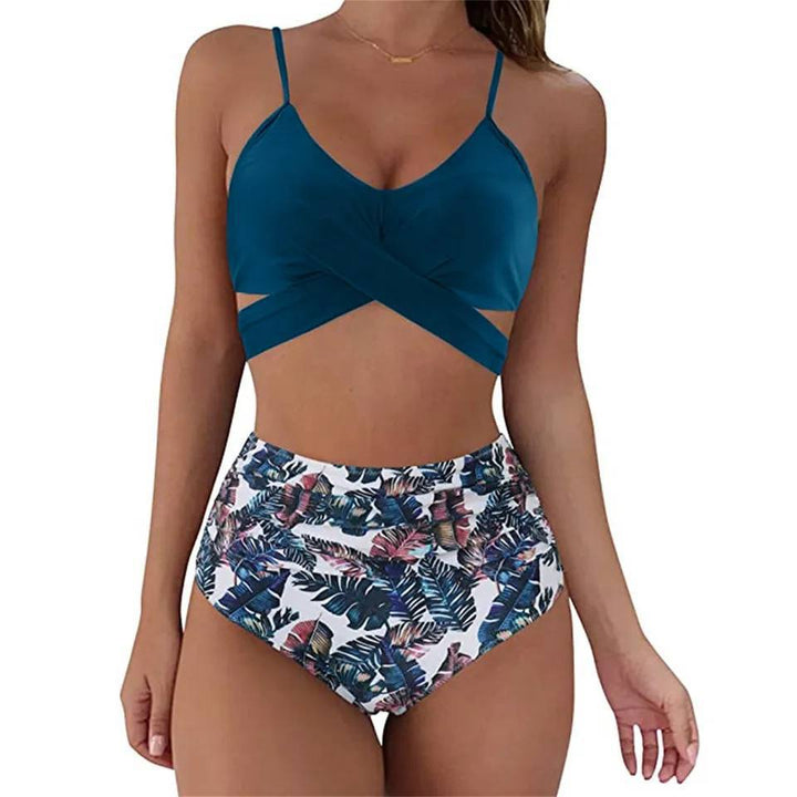 High waisted two-piece swimsuit