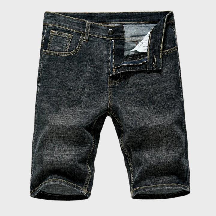 Stylish men's casual denim shorts