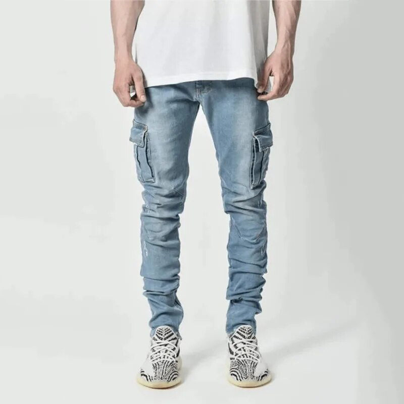 Harrison - Stretch jeans with multiple pockets