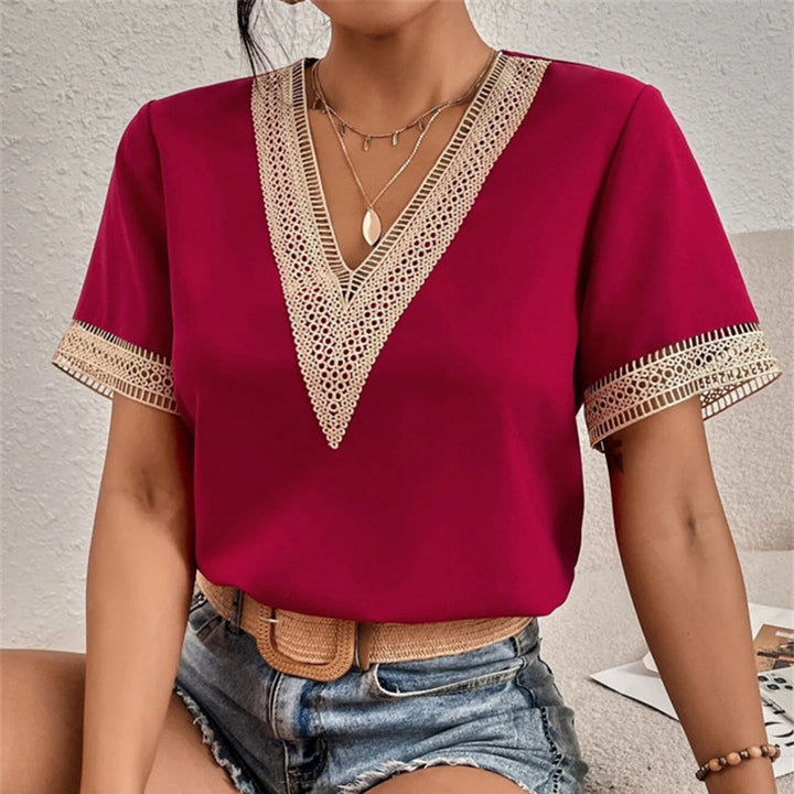 Elegant v-neck top