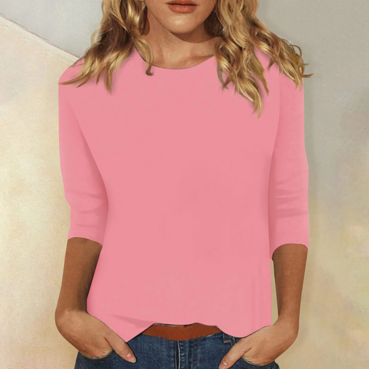 Long sleeve shirt with round neck