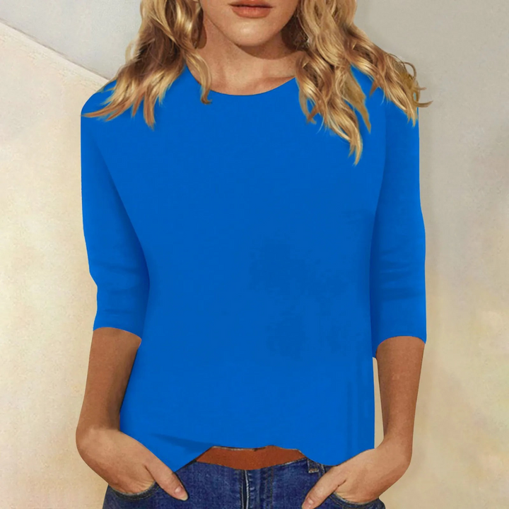 Long sleeve shirt with round neck