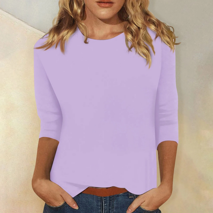 Long sleeve shirt with round neck