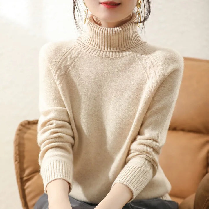 Orla - Turtleneck cashmere sweater for women