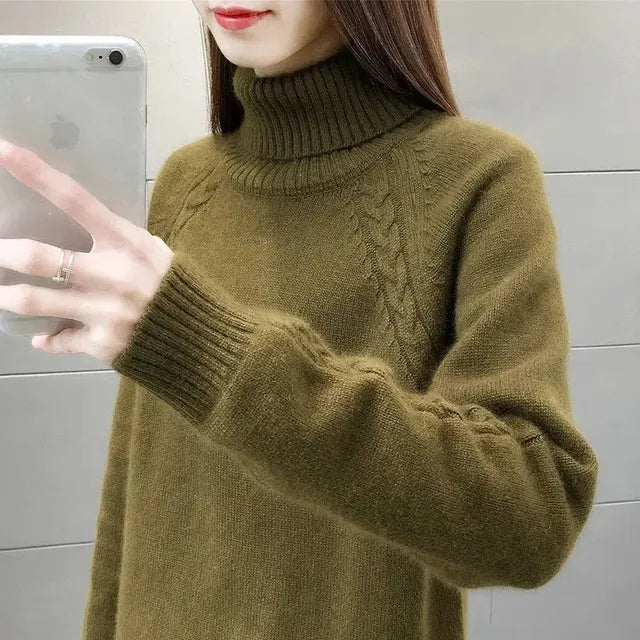 Orla - Turtleneck cashmere sweater for women