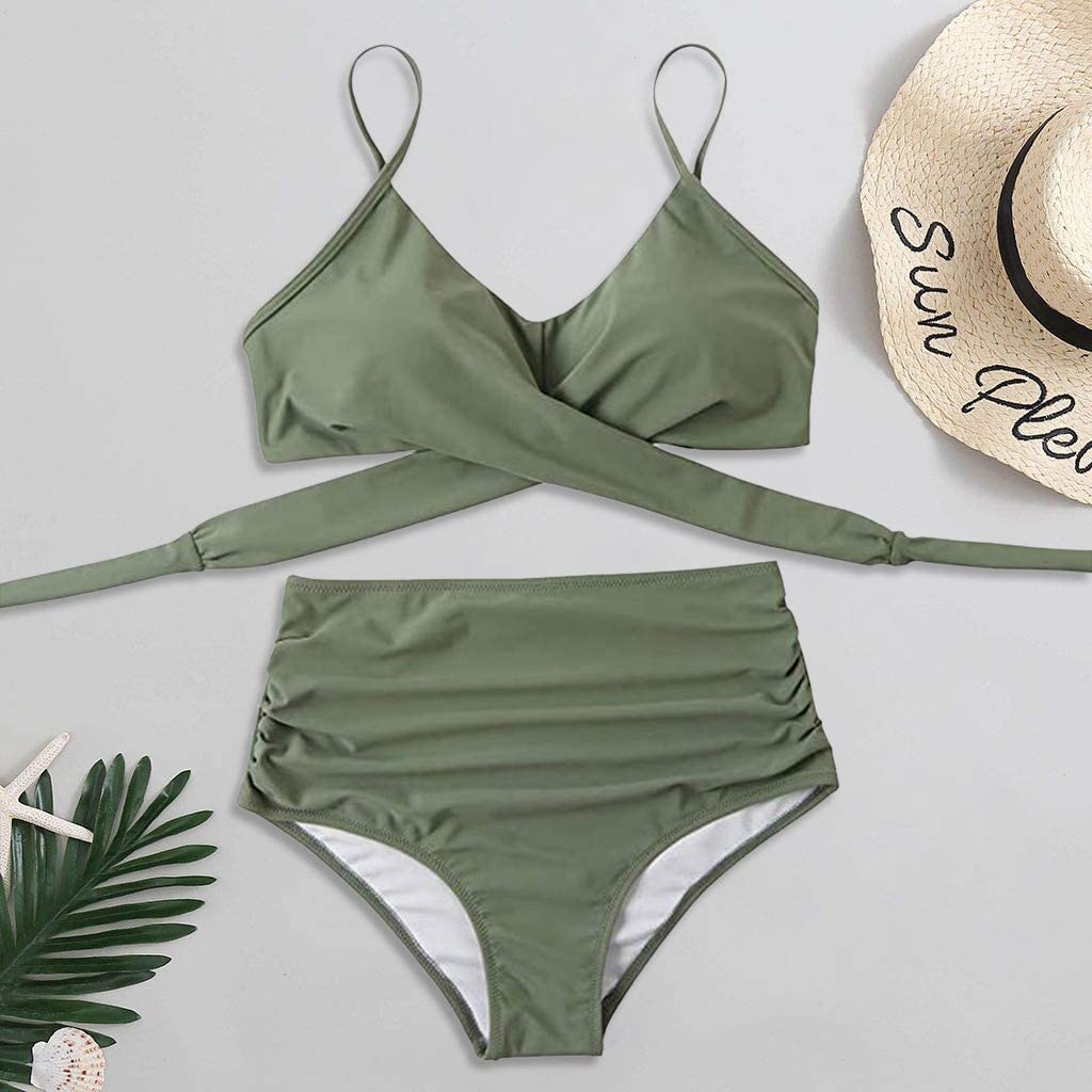 High waisted two-piece swimsuit