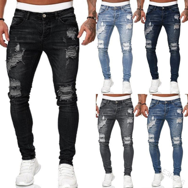 Stylish ripped jeans