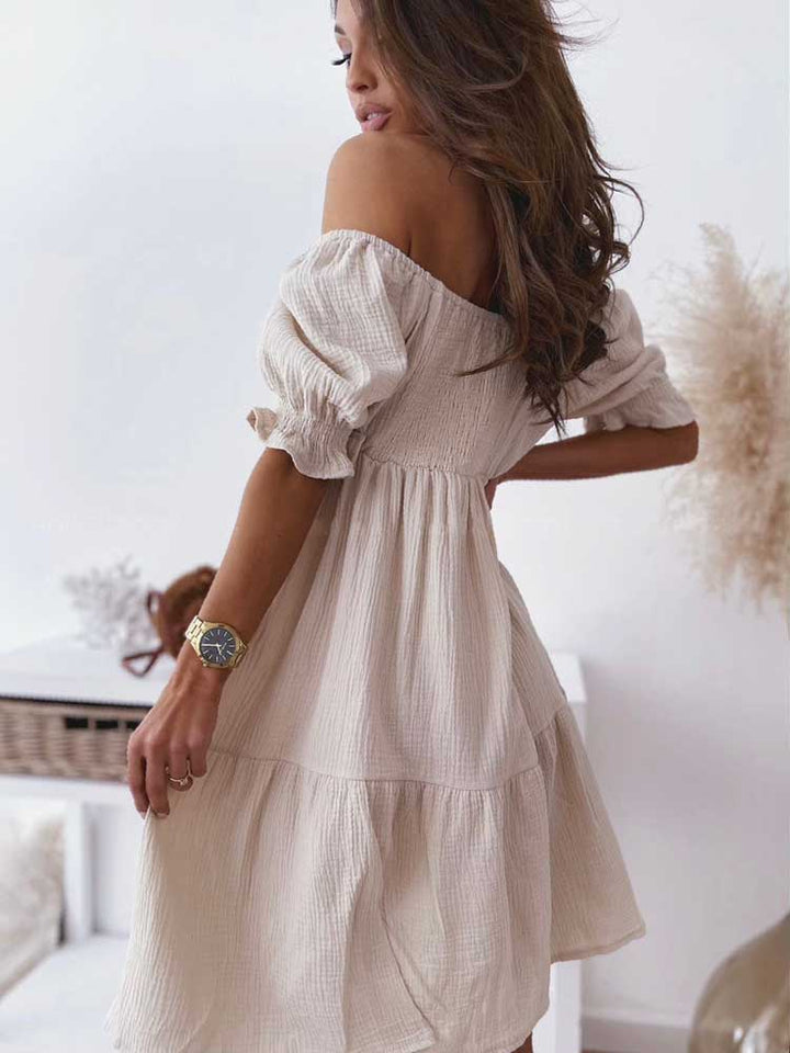 Puff sleeve party dress