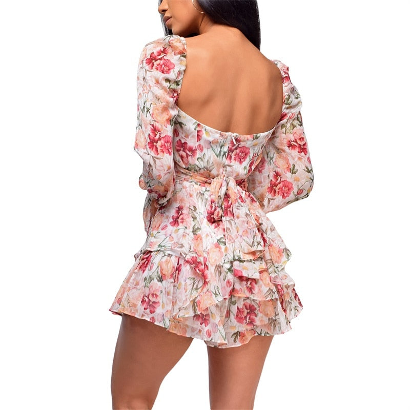 Playsuit with ruffles