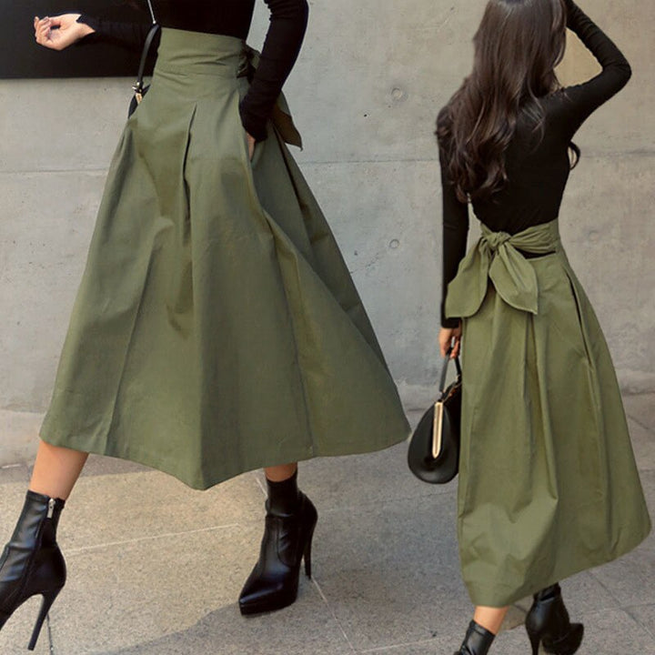 Mid-length skirt for women