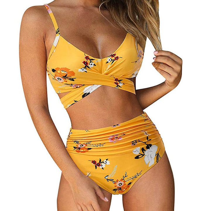 High waisted two-piece swimsuit