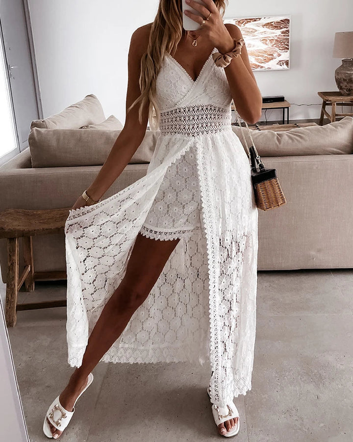 Stylish bohemian lace playsuit