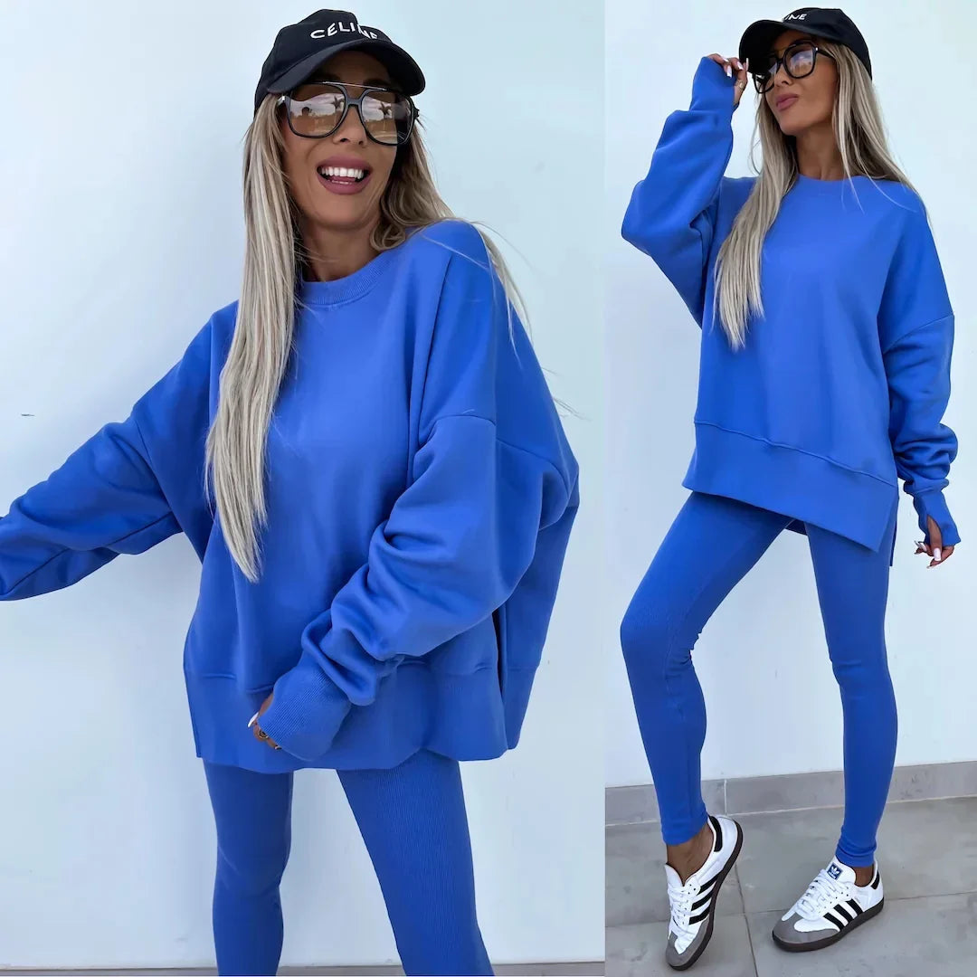 Oversized sweatshirt and leggings set