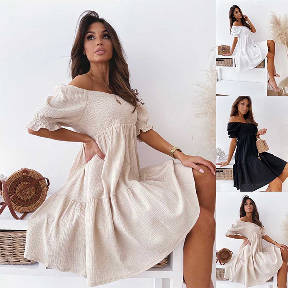 Puff sleeve party dress