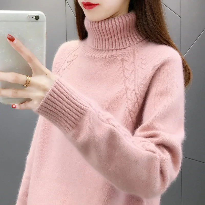 Orla - Turtleneck cashmere sweater for women