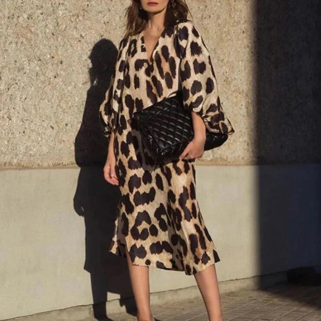 Leopard print dress