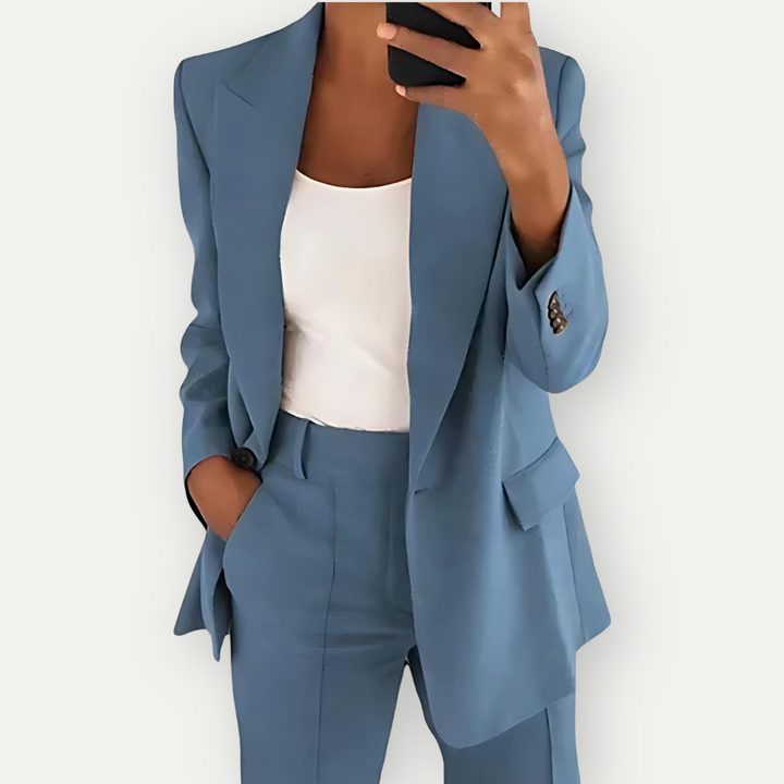 Emilia - Plain women's blazer set