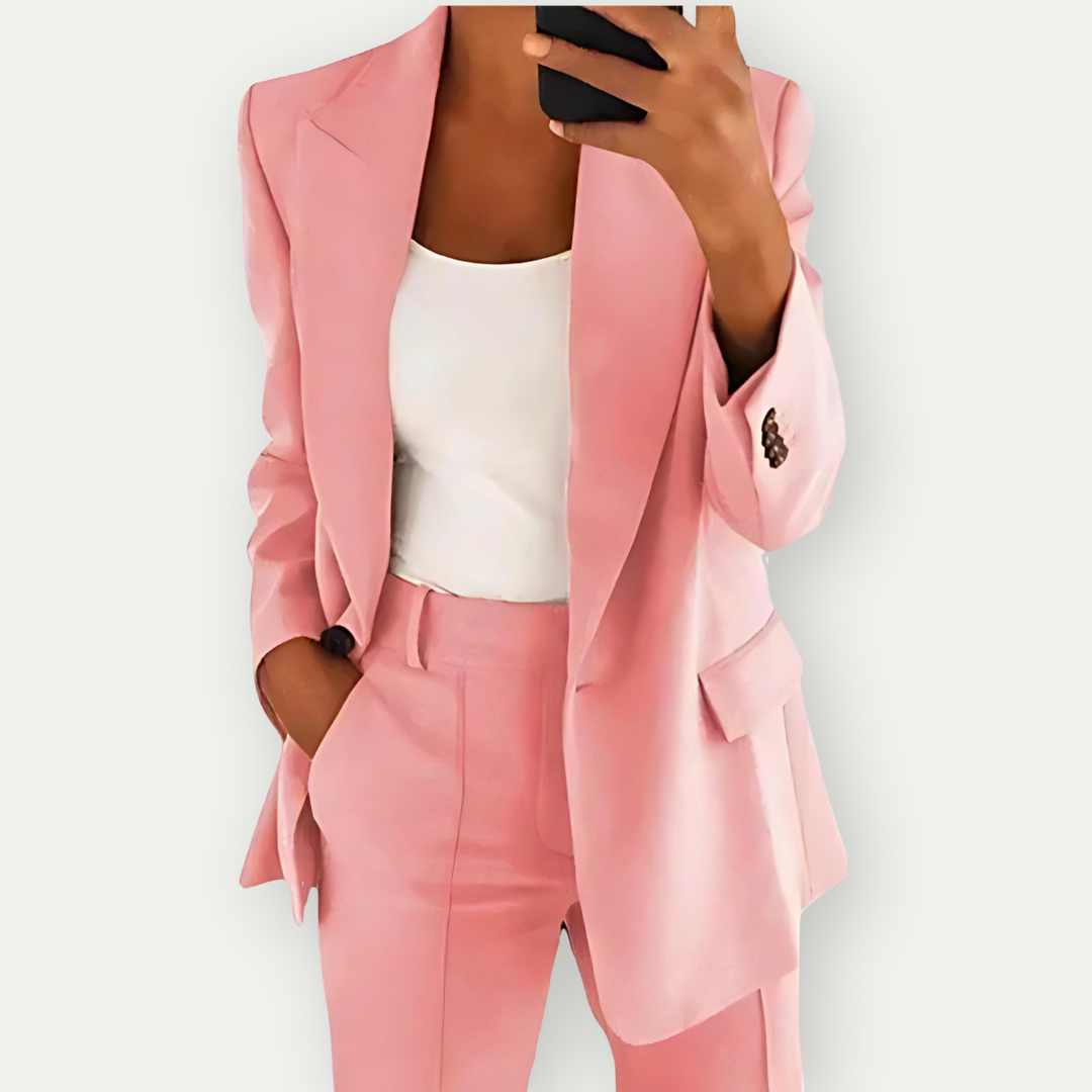 Emilia - Plain women's blazer set