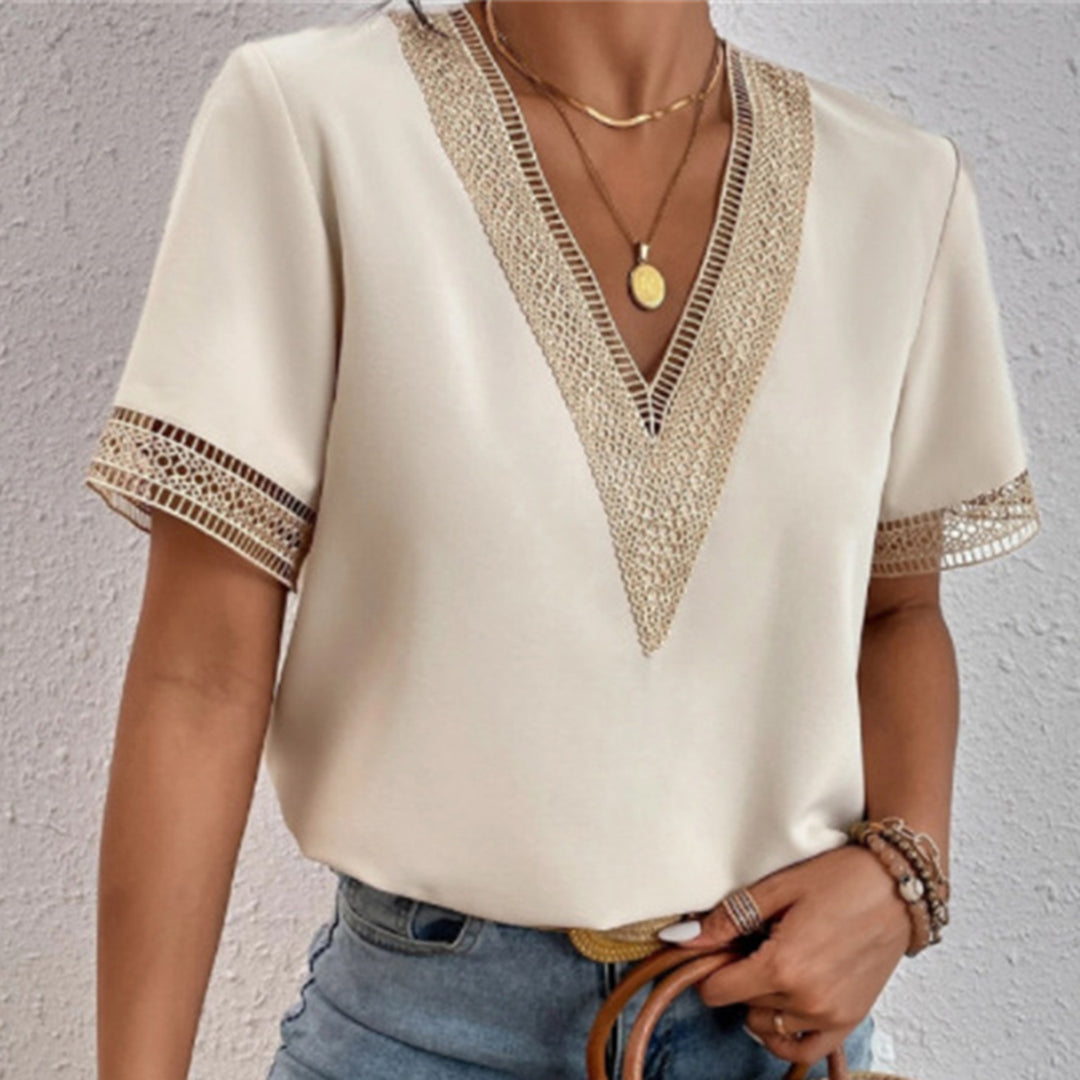 Elegant v-neck top