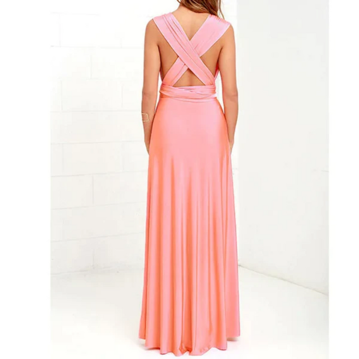 Elegant multi-way styling maxi dress